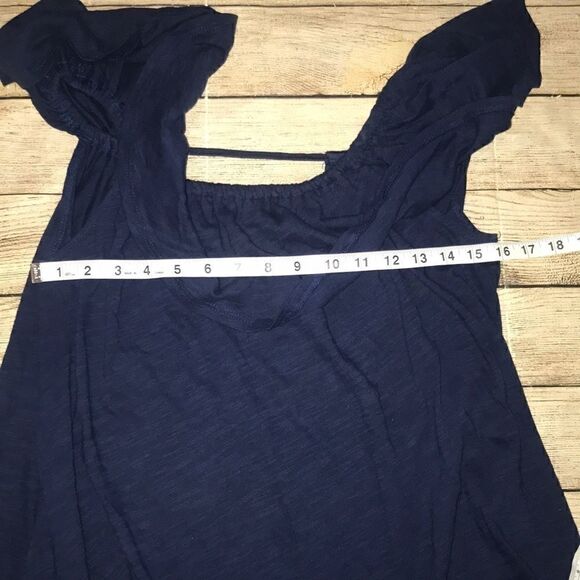 Rebecca Minkoff Off the Shoulder Ruffle Tunic Top - Picture 6 of 6